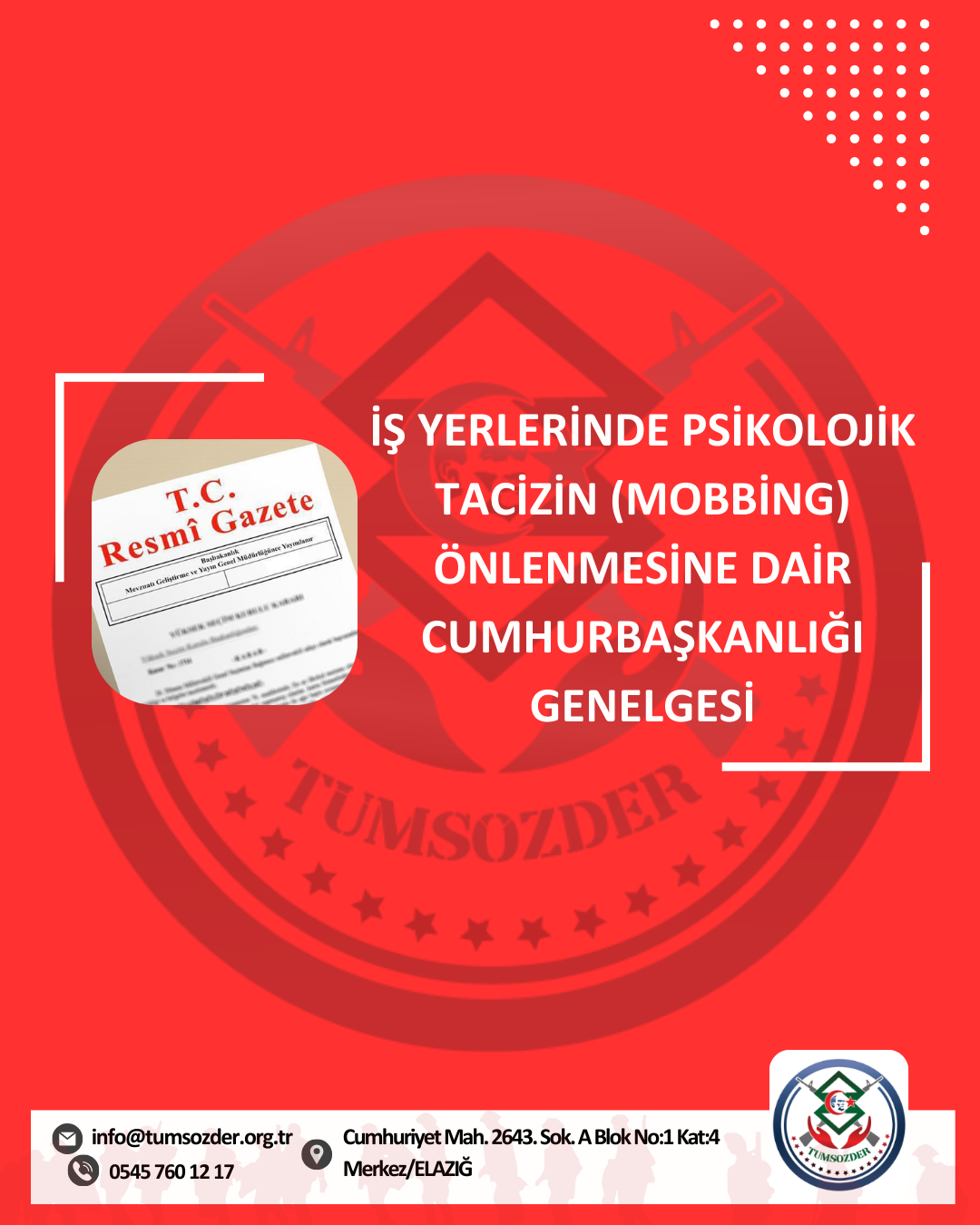 İş Yerlerinde Psikolojik Tacizin (Mobbing) Önlenmesi