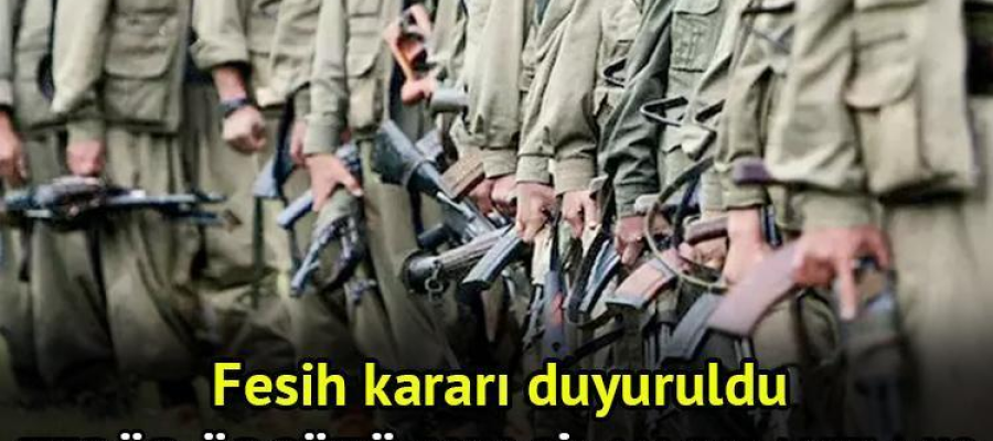 Terör örgütü PKK fesih kararı nedir?