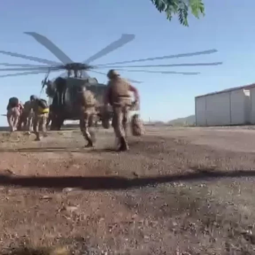 Tunceli’deki yangını söndürmek için asker devreye girdi